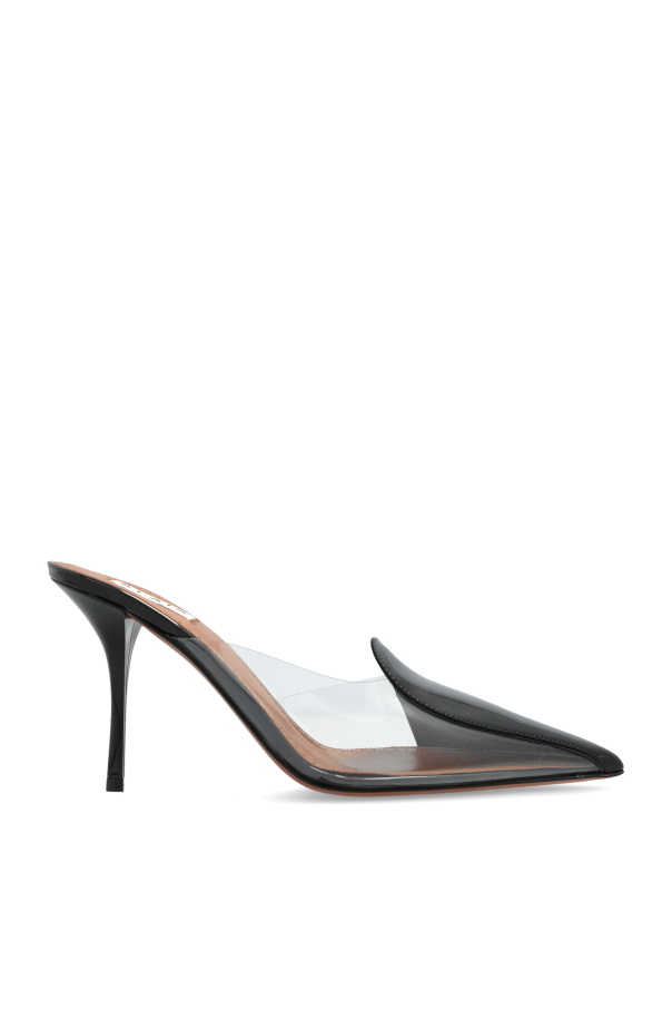 パンプス ALAIA Women Shoes AA3S122CK301LE Black Alaïa Black leather flip-flops | TheDoubleF